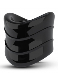 Черное эрекционное кольцо на мошонку Beef Ball Stretcher Snug X Long - Blush Novelties - в Раменском купить с доставкой