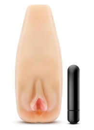 Мастурбатор-вагина с вибрацией Soft   Wet Natasha Realistic Beige Masturbator - Blush Novelties - в Раменском купить с доставкой