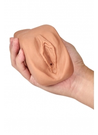 Маструбатор-вагина с вибрацией Soft   Wet Renata Realistic Tan Masturbator - Blush Novelties - в Раменском купить с доставкой