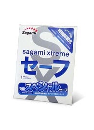 Презерватив Sagami Xtreme Ultrasafe с двойным количеством смазки - 1 шт. - Sagami - купить с доставкой в Раменском