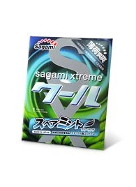 Презерватив Sagami Xtreme Mint с ароматом мяты - 1 шт. - Sagami - купить с доставкой в Раменском