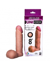 Фаллическая насадка для страпона UNICOCK 8  - 20 см. - LOVETOY (А-Полимер) - купить с доставкой в Раменском