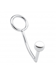 Кольцо на пенис с анальным стимулятором Stainless Steel Anal Hook   Cock Ring - BlueLine - в Раменском купить с доставкой