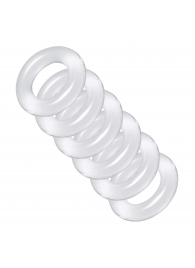 Комплект из 6 прозрачных эрекционных колец Ring Master Custom Ball Stretcher Kit - XR Brands - в Раменском купить с доставкой