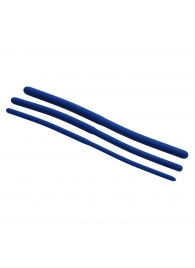 Набор из 3 синих силиконовых уретральных расширителей Invasion Silicone Urethral Sound Trainer Set - XR Brands - купить с доставкой в Раменском