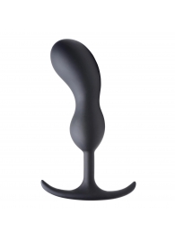 Черный массажер простаты с утяжелителями Premium Silicone Weighted Prostate Plug Large - 18,8 см. - XR Brands - в Раменском купить с доставкой