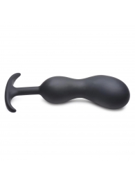 Черный массажер простаты с утяжелителями Premium Silicone Weighted Prostate Plug XL - 20,8 см. - XR Brands - в Раменском купить с доставкой