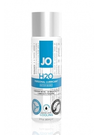 Охлаждающий лубрикант на водной основе JO Personal Lubricant H2O COOLING - 60 мл. - System JO - купить с доставкой в Раменском