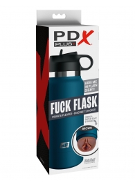 Смуглый мастурбатор-вагина в синей колбе F*ck Flask - Pipedream - в Раменском купить с доставкой