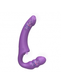 Фиолетовый безремневой страпон Straples Strap-On Dildo - Erokay - купить с доставкой в Раменском