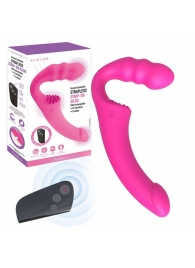 Розовый безремневой страпон Straples Strap-On Dildo - Erokay - купить с доставкой в Раменском