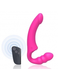 Розовый безремневой страпон Straples Strap-On Dildo - Erokay - купить с доставкой в Раменском