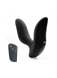 Черный вибромассажер простаты 3,5’’ Remote Control Curve P-spot Massager - 12 см. - Erokay - в Раменском купить с доставкой