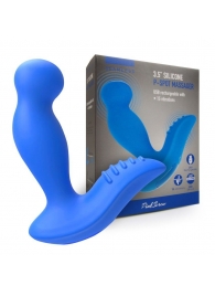 Синий вибромассажер простаты 3,5’’ P-spot Massager - 12,5 см. - Erokay - в Раменском купить с доставкой