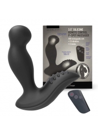 Черный вибромассажер простаты 3,5’’ Remote Control P-spot Massager - 12,5 см. - Erokay - в Раменском купить с доставкой