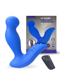 Синий вибромассажер простаты 3,5’’ Remote Control P-spot Massager - 12,5 см. - Erokay - в Раменском купить с доставкой