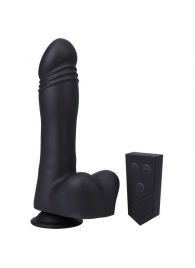 Черная мини-машина на присоске Piston Thruster - Doc Johnson - купить с доставкой в Раменском