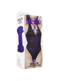 Фиолетовая верёвка для связывания и фиксации Bind Tie - 15,24 м. - Doc Johnson - купить с доставкой в Раменском