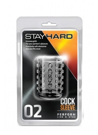 Прозрачная насадка на пенис с шишечками STAY HARD COCK SLEEVE 02 CLEAR - Blush Novelties - в Раменском купить с доставкой