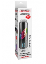 Перезаряжаемый мастурбатор-ротик Extreme Toyz Rechargeable Roto-Bator Mouth - Pipedream - в Раменском купить с доставкой