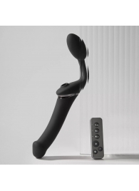 Черный безремневой вибрострапон Strap-On-Me Multi Orgasm Size XL - Strap-on-me купить в Раменском с доставкой в Orgasmix.ru Черный безремневой вибрострапон Strap-On-Me Multi Orgasm Size XL - Strap-on-me - купить с доставкой в Раменском