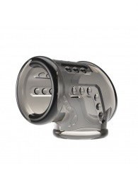 Дымчатая насадка на пенис и мошонку - Baile - в Раменском купить с доставкой