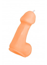 Оранжевая свеча в форме пениса - 47 гр. - Pecado - купить с доставкой в Раменском