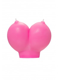 Розовая свеча «Сиськи» - 150 гр. - Pecado - купить с доставкой в Раменском