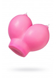 Розовая свеча «Сиськи» - 150 гр. - Pecado - купить с доставкой в Раменском