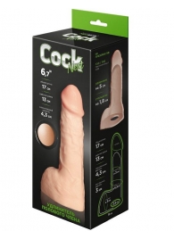 Телесный фаллоудлинитель с мошонкой Cock Next - 17 см. - LOVETOY (А-Полимер) - в Раменском купить с доставкой