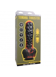 Черно-красная мини-машина на присоске Tendril Thruster - 21,6 см. - Doc Johnson - купить с доставкой в Раменском