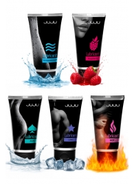 Набор из 5 лубрикантов JUJU (увлажняющий, Hot+, Long, Anal, малина) - JuJu - купить с доставкой в Раменском