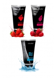 Набор из 3 лубрикантов JUJU (увлажняющий, клубника, малина) - JuJu - купить с доставкой в Раменском