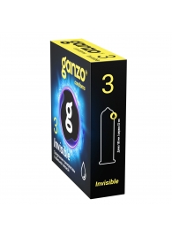 Супертонкие презервативы Ganzo Invisible - 3 шт. - Ganzo - купить с доставкой в Раменском