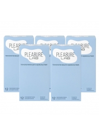 Набор из 5 упаковок ультратонких презервативов Pleasure Lab (по 12 шт.) - Pleasure Lab - купить с доставкой в Раменском