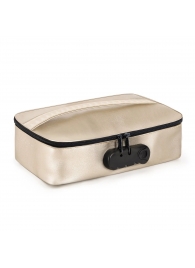 Золотистая сумочка для хранения игрушек Discreet Box - Dorcel - купить с доставкой в Раменском