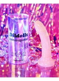 Фаллоимитатор из жидкого силикона с блестками Dildolls Extravaganza - Love to Love