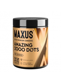 Точечные презервативы MAXUS 2000 Amazing Dots с железным кейсом - 12 шт. - Maxus - купить с доставкой в Раменском