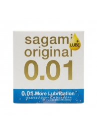 Увлажнённый презерватив Sagami Original 0.01 Extra Lub - 1 шт. - Sagami - купить с доставкой в Раменском