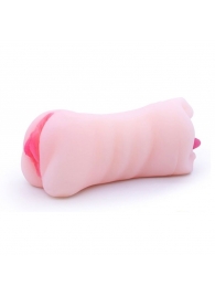 Телесный двусторонний мастурбатор - вагина и ротик - Boys of Toys - в Раменском купить с доставкой