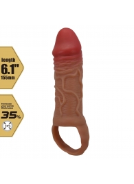 Реалистичная насадка на член Peirre - 15,5 см. - Baile - в Раменском купить с доставкой