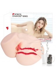 Мастурбатор-полуторс с двойным слоем материала и вибрацией Jenny Onahole Real Vagina - KOKOS - в Раменском купить с доставкой Мастурбатор-полуторс с двойным слоем материала и вибрацией Jenny Onahole Real Vagina - KOKOS - в Раменском купить с доставкой