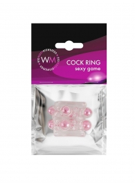 Прозрачная насадка на пенис с цветными шариками - Erowoman-Eroman - в Раменском купить с доставкой