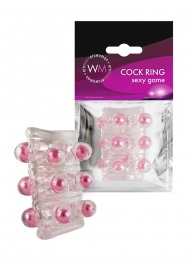 Прозрачная сквозная насадка на пенис с цветными шариками - Erowoman-Eroman - в Раменском купить с доставкой