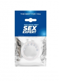 Эрекционное кольцо с мягкой стимулирующей насадкой - Sex Expert - в Раменском купить с доставкой
