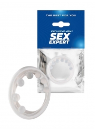 Эрекционное кольцо с мягкой стимулирующей насадкой - Sex Expert - в Раменском купить с доставкой