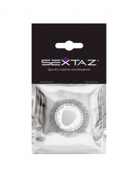 Эластичное эрекционное кольцо с длинными черными «ресничками» - Sextaz - в Раменском купить с доставкой