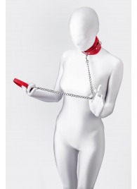 Красный ошейник с подкладкой из меха - ToyFa - купить с доставкой в Раменском