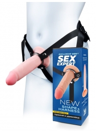 Мужской полый страпон на регулируемых ремнях - 18,5 см. - Sex Expert - купить с доставкой в Раменском