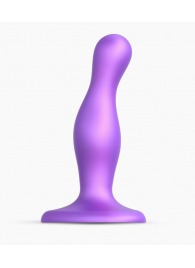 Фиолетовая насадка Strap-On-Me Dildo Plug Curvy size S - Strap-on-me - купить с доставкой в Раменском